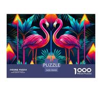 Puzzle 1000 Pezzi Flamingo Qualità Premium Marsh Animals Multicolore Puzzle Al Divertenti Per Uomo E Donna Per Adulti E Bambini Da 12 Anni 70x50cm/1000pcs