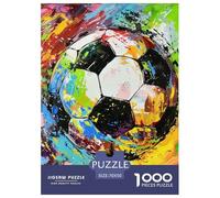 Puzzle 1000 Pezzi Football Qualità Premium Multi Colored Graffiti Puzzle Impegnativo Idea Regalo Uomo E Donna Adulti E Bambini Più Grandi 70x50cm/1000pcs