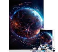 Puzzle 1000 pezzi Fulmini Pianeta alieno Decorazione per la casa Giocattoli Regali di Babbo Natale segreto Giochi educativi Interazione genitore-figlio Dimensioni 38x26cm