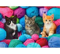 Puzzle 1000 pezzi Gatti nei gomitoli di lana
