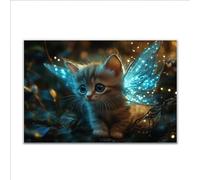 Puzzle 1000 Pezzi Gatto Animale Puzzle Grandi Dimensioni per Adulti 75 x 50cm, Adulti Difficili Impossible Giochi, Rilassamento e Intelligence, Jigsaw Personalizzato Regalo per Maschio e Femmina F-3