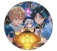 Puzzle 1000 pezzi Genshin Impact Ganyu Puzzle per adulti Divertimento in famiglia per serate di gioco, opera d'arte decorativa fai da te 67,5x67,5 cm