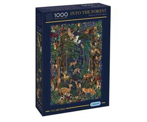 Puzzle 1000 pezzi Gibsons Into The Forest Scena forestale illustrata 69 x 48 cm - Nouvo