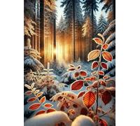 Puzzle 1000 pezzi Giochi educativo e Giocattoli sfida Regalo Jigsaw puzzle classici per Adulti,DIY Puzzles Piante boschi invernali,75x50 cm