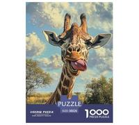 Puzzle 1000 Pezzi Giraffe Qualità Premium African Animals Multicolore Puzzle Al Divertenti Per Uomo E Donna Regalo Per Adulti E Bambini Da 14 Anni E Più 38x26cm/1000pcs