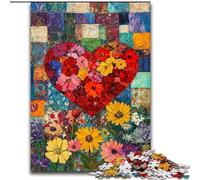 Puzzle 1000 pezzi "Girasole e Amore" in legno per adulti, 50x75cm, regalo perfetto per compleanni, feste e Natale