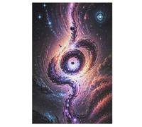 Puzzle 1000 Pezzi Golden Black Hole Per Adulti Puzzles in Legno Per Bambini Gioco Sfida Giocattolo 78×53cm
