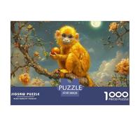 Puzzle 1000 Pezzi Golden Monkey Qualità Premium Under The Moon Multicolore Divertimento Per Adulti Adulti E Bambini Più Grandi 38x26cm/1000pcs