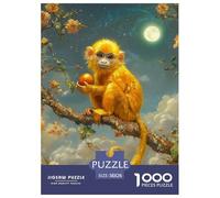 Puzzle 1000 Pezzi Golden Monkey Qualità Premium Under The Moon Puzzle Impegnativo Puzzle Al Divertenti Per Uomo E Donna Adulti E Bambini Più Grandi 38x26cm/1000pcs