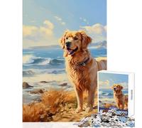 Puzzle 1000 pezzi Golden Retriever in the Be Decorazione per la casa Giocattoli Ottimi regali e giocattoli Gioco pratico Interessante riduzione dello stress Dimensioni 38x52cm