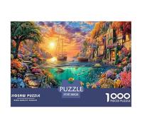 Puzzle 1000 Pezzi Grande barriera corallina | Puzzle Impossibile | Gioco Di Sfida Intellettuale Puzzle | Attività Manuale Antistress 38x26cm/1000pcs