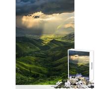Puzzle 1000 pezzi Green Valley Arcobaleno dopo la pioggia Giocattoli fai da te Regali per donne Uomini per gioco educativo Migliora l'amore tra coppie Dimensioni 38x26cm