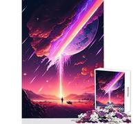 Puzzle 1000 pezzi Guardando le stelle Giocattoli antistress Regalo per compleanni Gioco educativo con pezzi completamente interconnessi di forma casuale Dimensioni 38x52cm