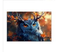 Puzzle 1000 Pezzi Gufo Animale Puzzle Grandi Dimensioni per Adulti 75 x 50cm, Adulti Difficili Impossible Giochi, Rilassamento e Intelligence, Jigsaw Personalizzato Regalo per Maschio e Femmina W-1