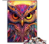 Puzzle 1000 pezzi Gufo rosa Puzzle 1000 pezzi per adulti con gioco interattivo per famiglie, età 14+ (dimensioni 26x38cm)