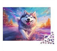 Puzzle 1000 Pezzi, Husky - Cartoon Animal, 1000pcs (75x50cm), Puzzle Da 1000 Pezzi Per Adulti, Jigsaw Puzzle Per Adulti E Bambini - Stampa Di Alta Qualità