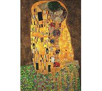 Puzzle 1000 Pezzi, Il bacio di Gustav Klimt, 70 x 50 cm, Puzzle da 1000 Pezzi per Adulti, Collezione Fantasy Educativo Puzzle, Quadri Jigsaw Puzzle per Adulti e Bambini - Stampa di Alta Qualità