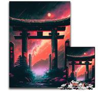 Puzzle 1000 pezzi "Il cancello dell'oltre impossibile", puzzle per adulti, perfetto per Halloween, Natale, regalo di compleanno, 26X38CM/10,23x14,96 pollici.