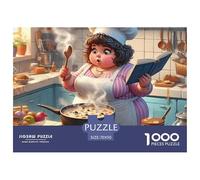 Puzzle 1000 Pezzi Incidente in Cucina Gioco Sfidante - Piccolo Cuoco che Cuoce, Decorazione Parete per Adulti e Bambini 70x50cm