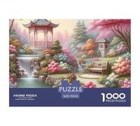 Puzzle 1000 pezzi Isola tropicale palme e mare, paradiso terrestre, per adulti