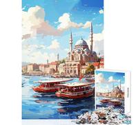 Puzzle 1000 pezzi ISTANBUL Dipinto a olio Decorazione per la casa Giocattoli Regalo di compleanno Gioco pratico Collezione di artisti Belle arti Dimensioni 50x75cm