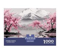 Puzzle 1000 Pezzi Japanese Cherry Qualità Premium Mount Fuji Puzzle Impegnativo Idea Regalo Uomo E Donna Per Adulti E Bambini Da 12 Anni 70x50cm/1000pcs