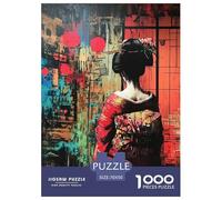 Puzzle 1000 Pezzi Japanese Graffiti Qualità Premium Female in Painting Divertimento Idea Regalo Uomo E Donna Per Adulti E Ragazzi 70x50cm/1000pcs