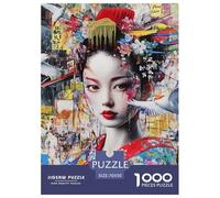 Puzzle 1000 Pezzi Japanese Graffiti Qualità Premium Female in Painting Intrattenimento Creativo Idea Regalo Uomo E Donna Per Adulti E Bambini Da 12 Anni 70x50cm/1000pcs