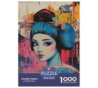 Puzzle 1000 Pezzi Japanese Graffiti Qualità Premium Female in Painting Puzzle Impegnativo Puzzle Al Divertenti Per Uomo E Donna Regalo Per Adulti E Bambini Da 14 Anni E Più 70x50cm/1000pcs