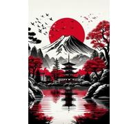 Puzzle 1000 Pezzi ，Japanese Japan Fujis Scenic Immagini Retro Paintings ，Divertente Puzzle Personalizzato Per Adulti,Per Giochi Di Memoria E Cognizione Per Anziani Wn126Zk