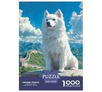 Puzzle 1000 Pezzi Japanese Spitz Qualità Premium Cute Animals Intrattenimento Creativo Idea Regalo Uomo E Donna Per Adulti E Bambini Da 12 Anni 70x50cm/1000pcs