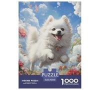 Puzzle 1000 Pezzi Japanese Spitz Qualità Premium Cute Animals Multicolore Divertimento Per Adulti Per Adulti E Ragazzi 70x50cm/1000pcs