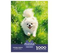 Puzzle 1000 Pezzi Japanese Spitz Qualità Premium Cute Animals Multicolore Puzzle Al Divertenti Per Uomo E Donna Adulti E Bambini Più Grandi 70x50cm/1000pcs