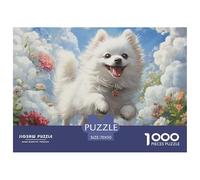 Puzzle 1000 Pezzi Japanese Spitz Qualità Premium Cute Animals Puzzle Impegnativo Idea Regalo Uomo E Donna Perfetto Per Appassionati Di Puzzle Esperti 70x50cm/1000pcs