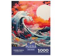 Puzzle 1000 Pezzi Japanese Style Waves Qualità Premium Ride The Wind And Waves Intrattenimento Creativo Idea Regalo Uomo E Donna Adulti E Bambini Più Grandi 70x50cm/1000pcs