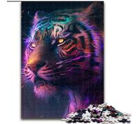 Puzzle 1000 pezzi Jigsaw Fantasy Tiger Puzzle in legno dimensioni 50x75cm Gioco interattivo per famiglie, vacanze, gioco di attività per famiglie