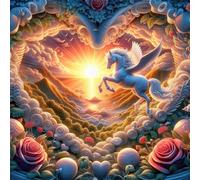 Puzzle 1000 Pezzi,jigsaw puzzle per adulti 65x65 cm Adoro i tramonti Puzzles Classici,puzzles impegnativo,Impossibile Difficile giochi per tutta la famiglia