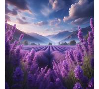 Puzzle 1000 Pezzi,jigsaw puzzle per adulti 65x65 cm Campi di lavanda viola Puzzles Classici,puzzles impegnativo,Impossibile Difficile giochi per tutta la famiglia