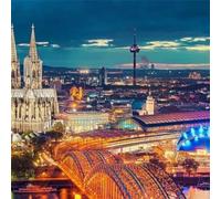 Puzzle 1000 Pezzi,jigsaw puzzle per adulti 65x65 cm Notte nella cattedrale di Colonia Puzzles Classici,puzzles impegnativo,Impossibile Difficile giochi per tutta la famiglia