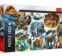 Trefl 1000 elementi, dinosauri, fai da te, intrattenimento creativo, divertimento, classico per adulti e bambini sopra i 12 anni Puzzle, Colore Jurassic World: Dominion, Sulle tracce, 10727