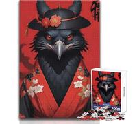 Puzzle 1000 pezzi Kimono corvo nero Rilassante Solo Quiet Time Gioco di taglio preciso superiore Dimensioni giocattolo 38x26cm