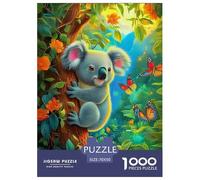 Puzzle 1000 Pezzi Koala Colorato Puzzle Carta Al 100% Idea Regalo Uomo E Donna Jungle Animal Theme Regalo Per Adulti E Bambini Adulti E Bambini Dai 14 Anni 70x50cm/1000pcs