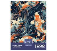 Puzzle 1000 Pezzi Koi Carp Qualità Premium Lucky Fish Intrattenimento Creativo Divertimento Per Adulti Per Adulti E Ragazzi 70x50cm/1000pcs