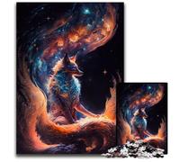 Puzzle 1000 pezzi Kurama, una volpe a nove code, puzzle impossibile per adulti, attività per famiglie, rompicapo, arredamento per la casa, regalo di Natale, 26x38cm/10,23x14,96 pollici