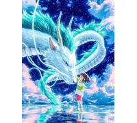 Puzzle 1000 Pezzi La Città Incantata Anime Giapponese Adulti Regalo