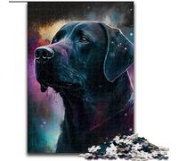 Puzzle 1000 pezzi Labrador fantasy, puzzle 1000 pezzi per adulti, regalo di Natale, Halloween, festa della mamma, Capodanno, Pasqua (dimensioni 26x38cm)