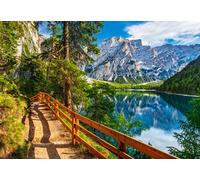 Puzzle 1000 pezzi Lago di Braies Italia 68 × 47 cm Castorland