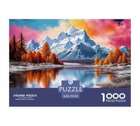 Puzzle 1000 Pezzi Lakes And Snowy Mountains Qualità Premium Forest Intrattenimento Creativo Divertimento Per Adulti Per Adulti E Bambini Da 12 Anni 70x50cm/1000pcs