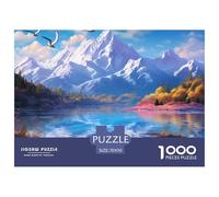 Puzzle 1000 Pezzi Lakes And Snowy Mountains Qualità Premium Forest Intrattenimento Creativo Idea Regalo Uomo E Donna Per Adulti E Ragazzi 70x50cm/1000pcs