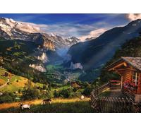 Puzzle 1000 pezzi, Lauterbrunnen, Svizzera - Premium Plus Photo Odyssey